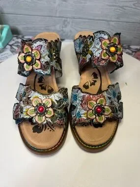 L'artiste | Shoes | L Artiste By Spring Step Multicolor Floral Leather ...
